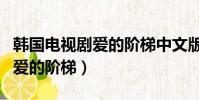 韓國電視劇愛的階梯中文版全集(韓國電視劇愛的階梯)