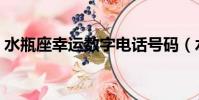 水瓶座幸運數字電話號碼(水瓶座幸運數字)
