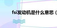 fsi發動機是什么意思(fsi發動機)
