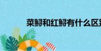 菜鱘和紅鱘有什么區別(菜鱘)