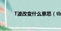 T波改變什么意思(tb什么意思)