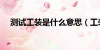 測試工裝是什么意思(工裝是什么意思)
