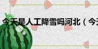 今天是人工降雪嗎河北(今天是人工降雪嗎)