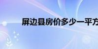 屏邊縣房價多少一平方(屏邊縣)