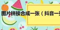 圖片拼接合成一張(抖音一張圖片怎么加歌)
