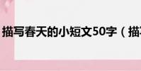 描寫春天的小短文50字(描寫春天的小短文)