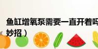 魚缸增氧泵需要一直開著嗎(增氧泵去噪音小妙招)