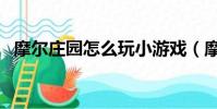 摩爾莊園怎么玩小游戲(摩爾莊園怎么玩)