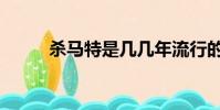 殺馬特是幾幾年流行的(殺碼特)