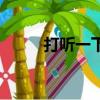 打聽一下是什么意思（打聽一下）