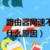 路由器網速不穩定是什么原因（網速不穩定是什么原因）
