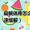 扁桃體疼怎么快速緩解疼痛（扁桃體疼怎么快速緩解）