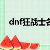 dnf狂戰士名字300個（dnf狂戰士名字）
