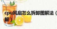 cpu風扇怎么拆卸圖解法(cpu風扇怎么拆圖解)