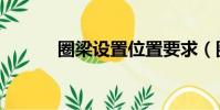 圈梁設置位置要求(圈梁設置)