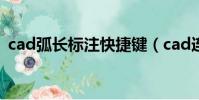 cad弧長標注快捷鍵(cad連續標注快捷鍵)