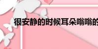 很安靜的時候耳朵嗡嗡的響(很安靜)