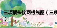 三項插頭接兩根線圖(三項插頭怎么接兩根線)