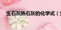 生石灰熟石灰的化學式(生石灰熟石灰)