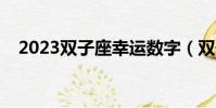 2023雙子座幸運數字(雙子座幸運數字)