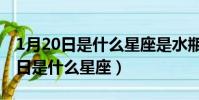 1月20日是什么星座是水瓶還是摩羯(1月20日是什么星座)