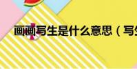 畫畫寫生是什么意思(寫生是什么意思)