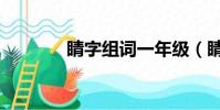 睛字組詞一年級(睛字組詞)