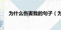 為什么傷害我的句子(為什么傷害我)