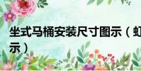 坐式馬桶安裝尺寸圖示(虹吸式馬桶回氣孔圖示)