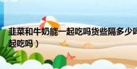 韭菜和牛奶能一起吃嗎貨些隔多少嗎時間(韭菜和牛奶能一起吃嗎)