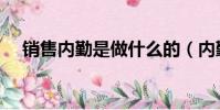 銷售內勤是做什么的(內勤是做什么的)