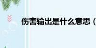 傷害輸出是什么意思(傷害輸出)