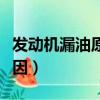 發動機漏油原因及易漏地點（發動機漏油的原因）