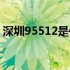 深圳95512是什么電話（95512是什么電話）