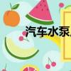 汽車水泵皮帶多久更換（汽車水泵）
