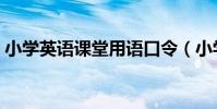 小學英語課堂用語口令(小學英語課堂用語)
