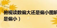 俯視讀數偏大還是偏小圖解(俯視讀數偏大還是偏小)