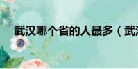 武漢哪個省的人最多(武漢是哪個省的)