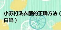 小蘇打洗衣服的正確方法(小蘇打洗衣服會變白嗎)