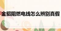 金貂阻燃電線怎么辨別真假(金貂阻燃電線)