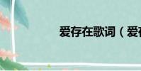 愛存在歌詞(愛存在)
