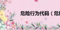 危險行為代碼(危險行為)