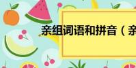 親組詞語和拼音(親組詞語)
