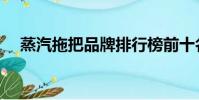 蒸汽拖把品牌排行榜前十名(蒸氣拖把)