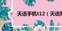 天語手機t12(天語雙模手機)