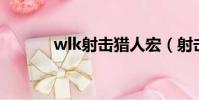 wlk射擊獵人宏(射擊獵人宏)