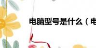 電腦型號是什么(電腦型號)