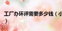 工廠辦環評需要多少錢(小工廠做環評多少錢)