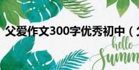父愛作文300字優秀初中(父愛作文300字)