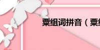 粟組詞拼音(粟組詞)